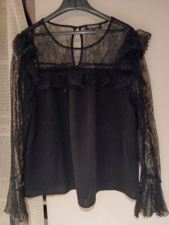 Haut noir manche longue T 42 - photo numéro 2