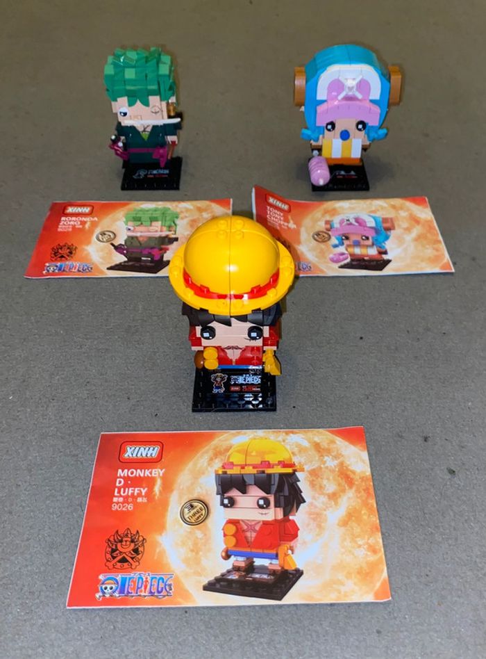 Lot X7 Compatible Lego Brickheadz One Piece - photo numéro 3
