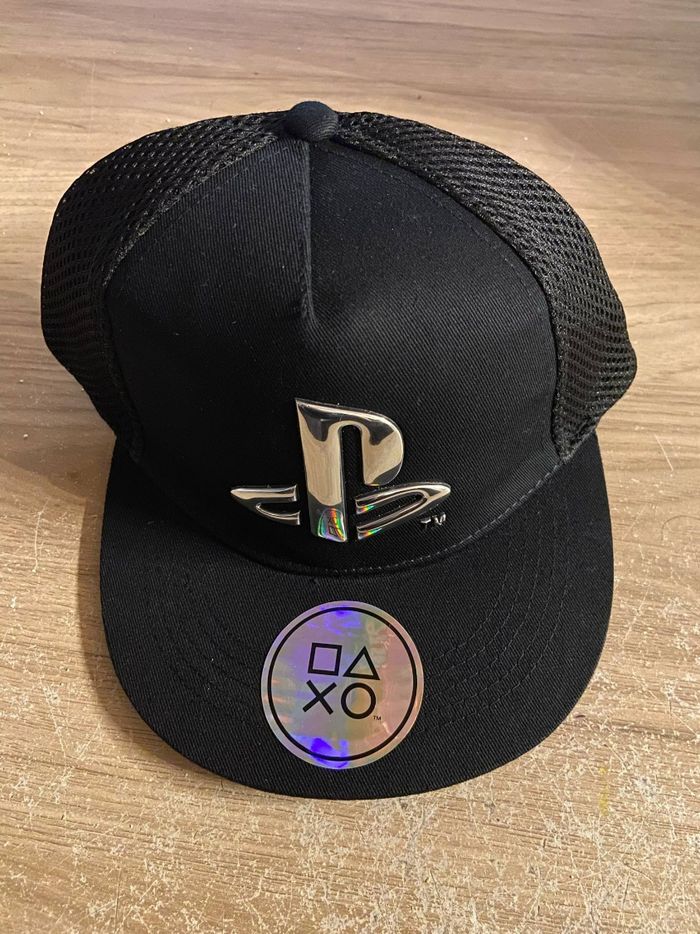 Casquette PlayStation noir et argent taille unique