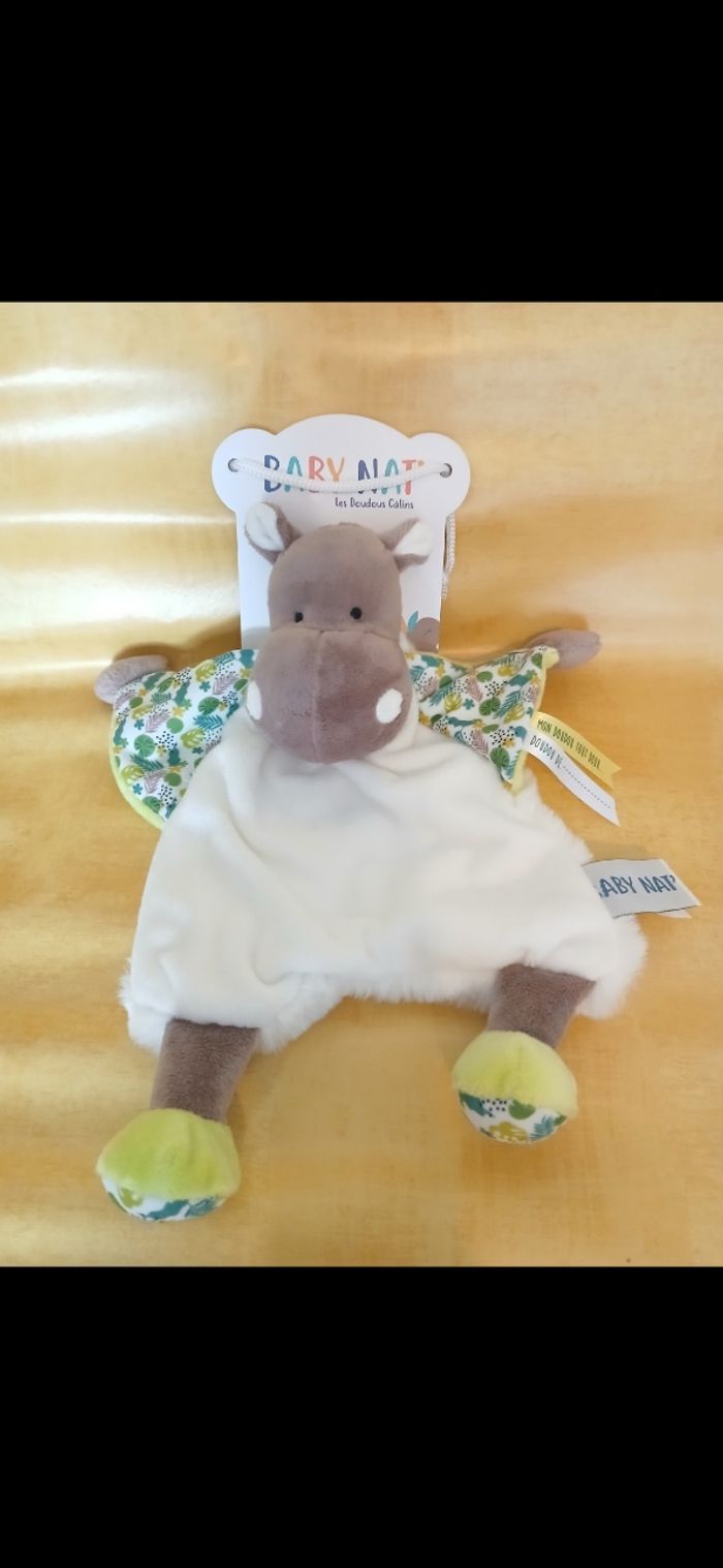 doudou bebe rhinocéros garçon baby nat 0 mois