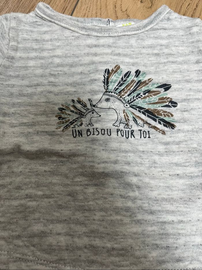 T-shirt Hérisson 6 mois - photo numéro 3