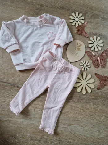 Ensemble sweat et legging rose zeeman bébé fille 3 mois
