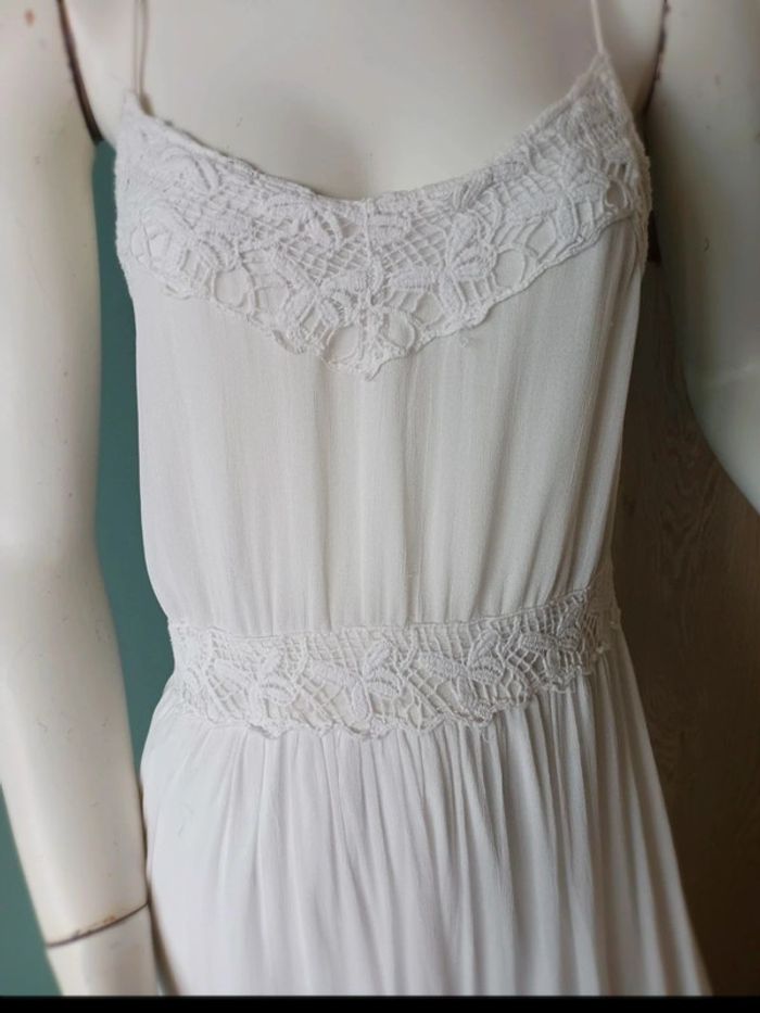 Robe dos nu blanche Zara  XS - photo numéro 4