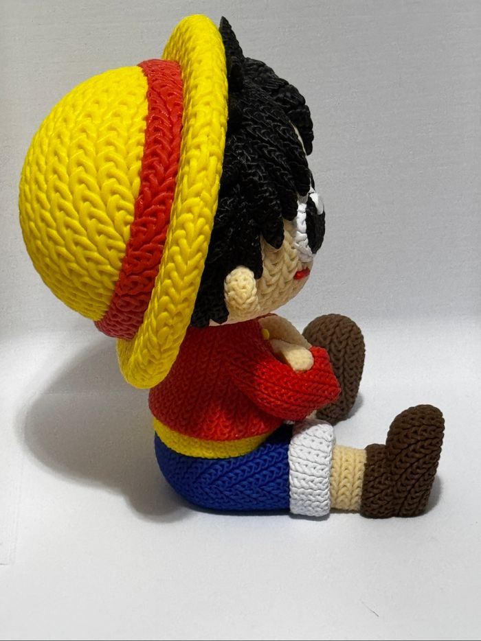 Figurine One Piece, Luffy version tricoté - photo numéro 4