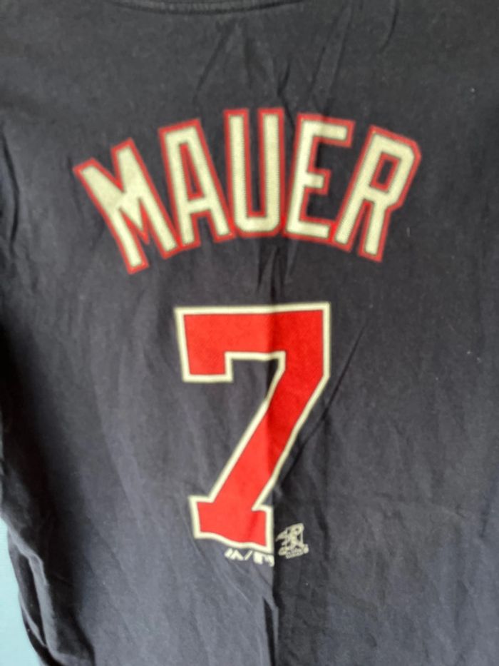 Tee shirt Majestic / Mauer 7 / 14 ans / Bleu marine / Bon état - photo numéro 7