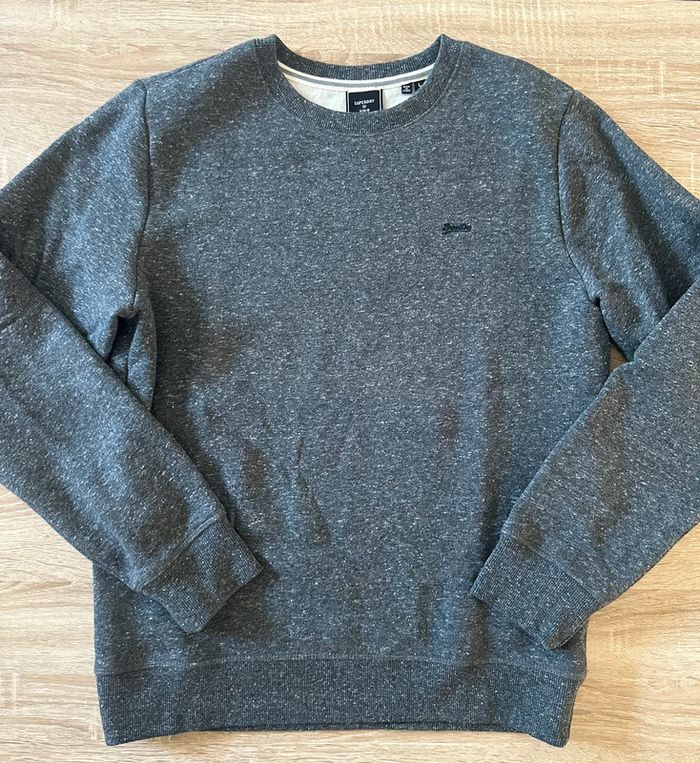 Pull gris Superdry
