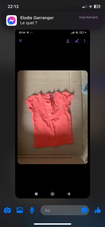 Haut orange