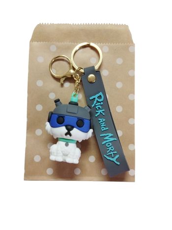 Porte-clés Rick et Morty avec pochette cadeau
