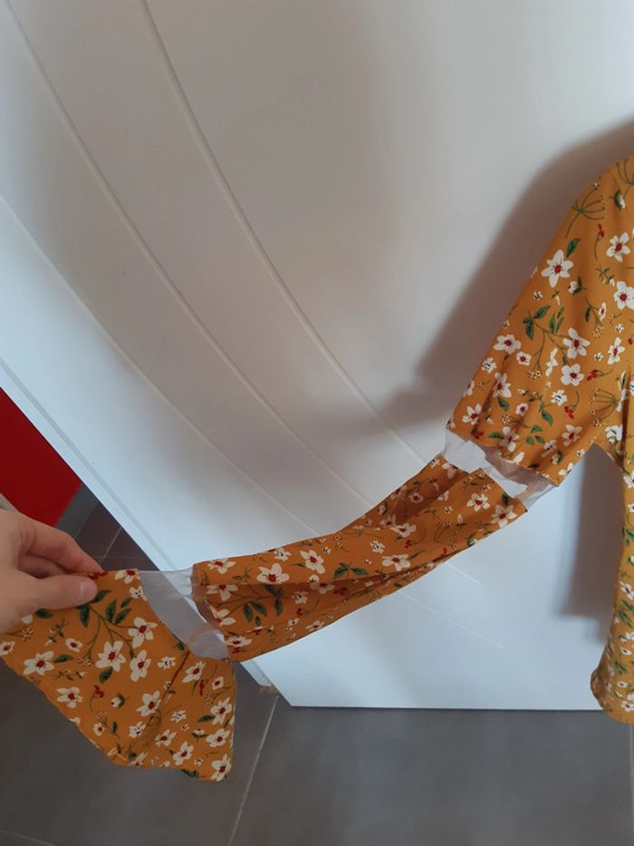 Blouse asymétrique fleurie - photo numéro 3