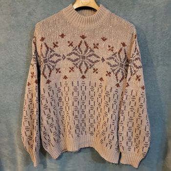 Pull en Laine Vintage Courtelle 🧥 Made in France - Taille L - Oversize