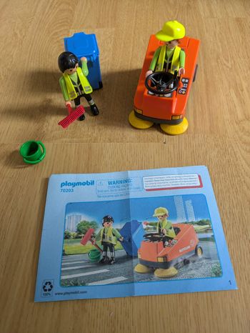 Agent d'entretien de la voirie playmobil