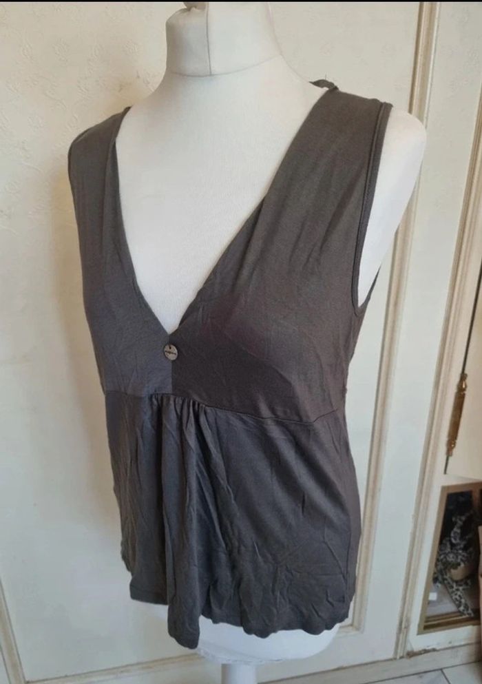 Tunique dos nus argenté