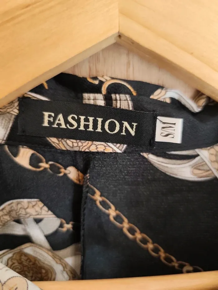 Robe col chemise imprimée chaines T S/ M Fashion - photo numéro 13