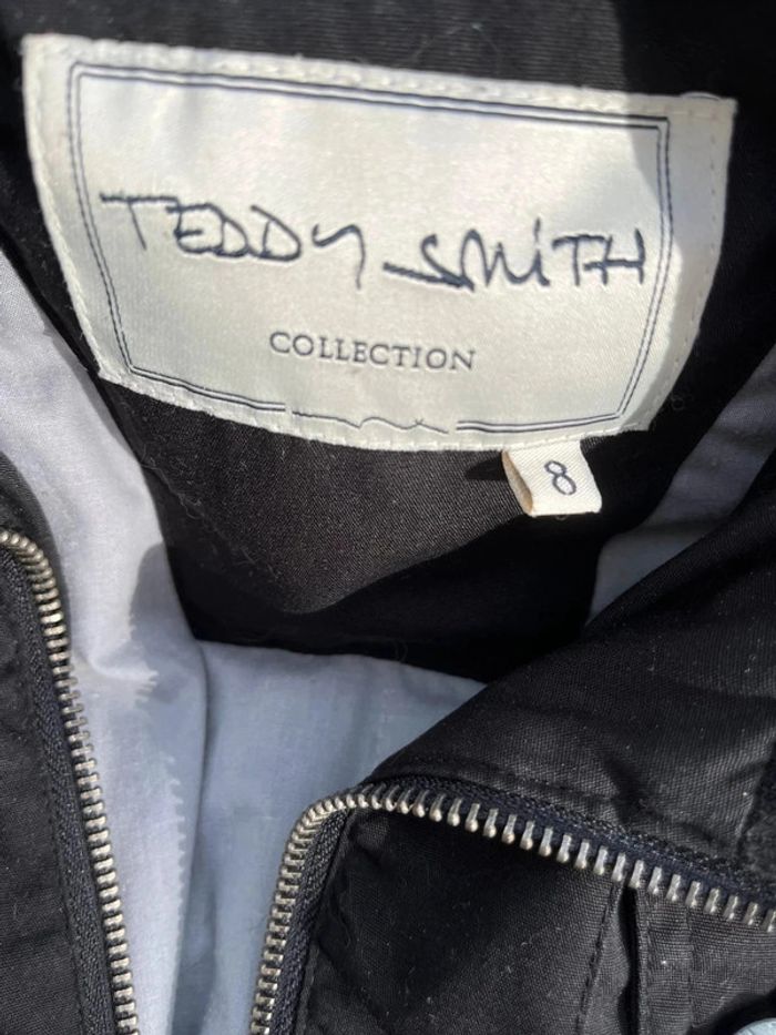 Blouson noir Teddy smith taille 8 ans - photo numéro 3