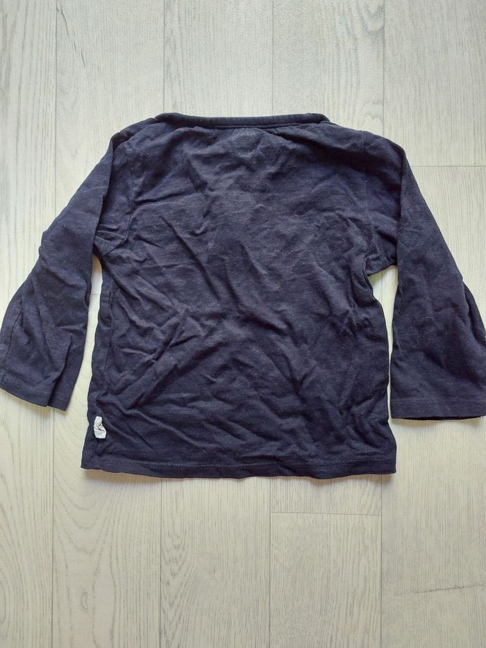 Lot 3  t-shirts manches longues 86cm - photo numéro 6