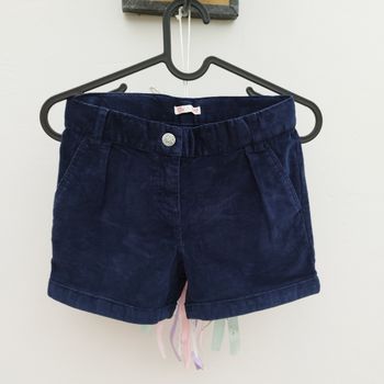 Short DPAM bleu marine en velours côtelé 