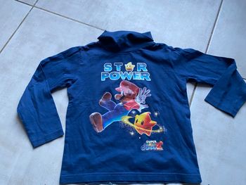 Pull tee shirt col roulé Nintendo officiel neuf 