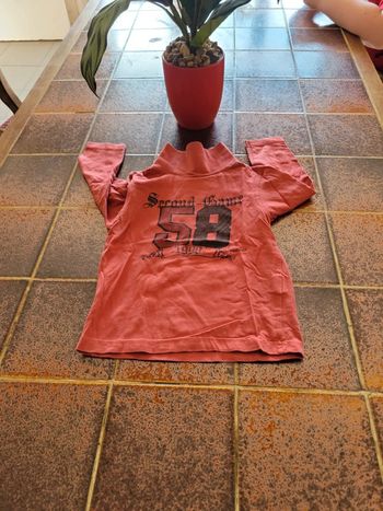 Tee shirt manches longues col roulé