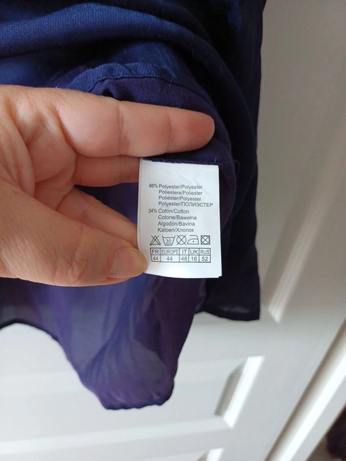Chemise longue violette taille 44 - photo numéro 2