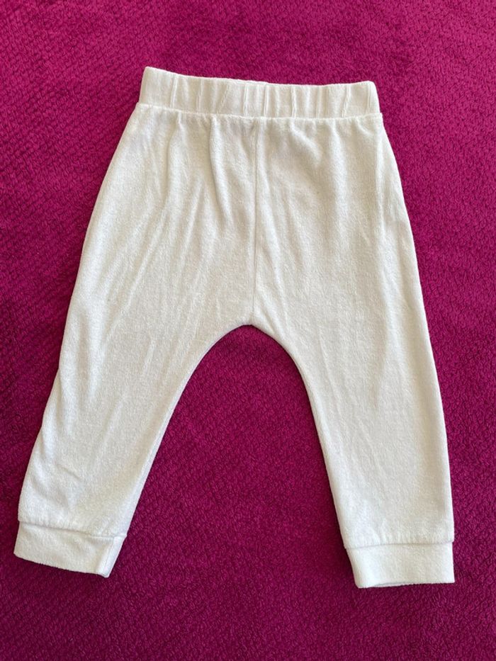 Pantalon jogging blanc bébé fille Kiabi 18 mois