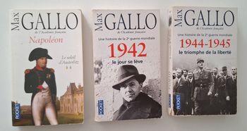 Lot de 3 livres de Max Gallo