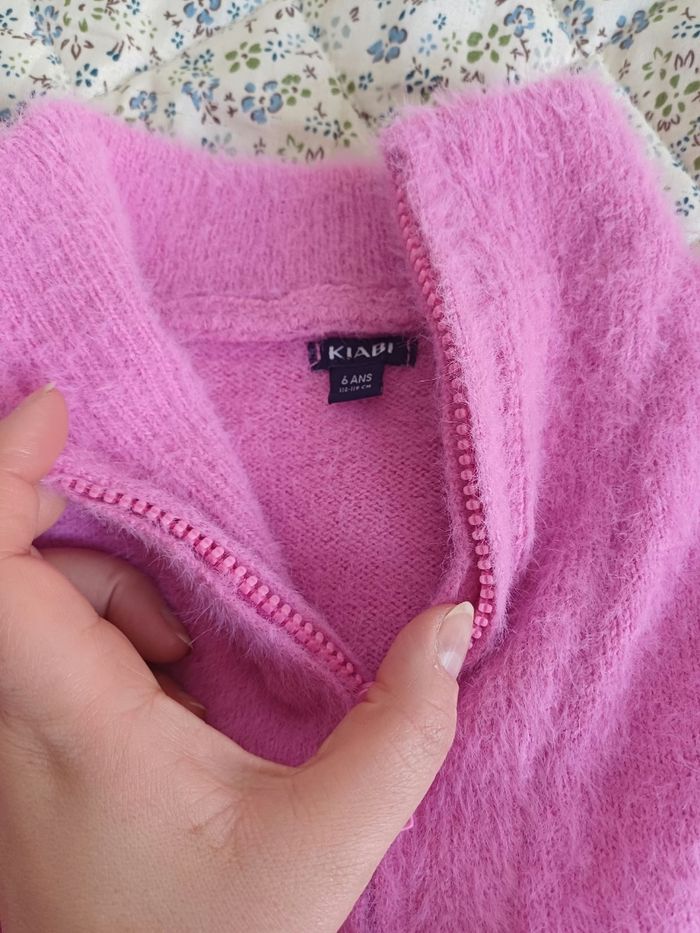 Pull duveteux col montant - photo numéro 6