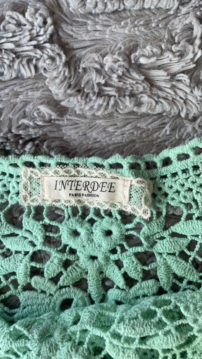 Haut vert pastel Interdee taille 38 - photo numéro 3
