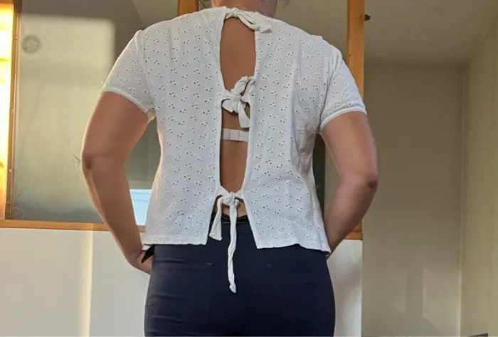 Top blanc dos nu claudie pierlot - photo numéro 3