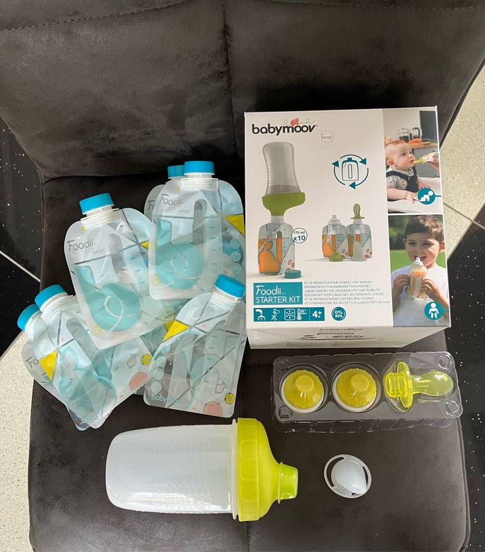 Kit démarrage Babymoov gourdes réutilisables