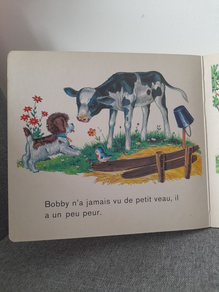 Livre cartonné vintage : Bobby à la ferme - photo numéro 8