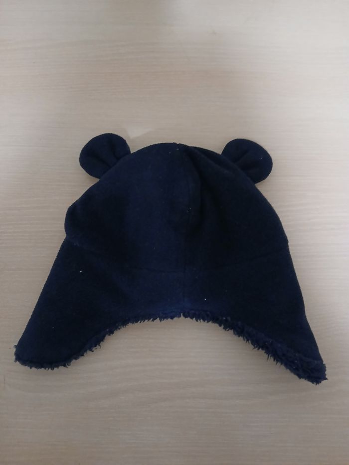 Bonnet bebe tour de tete 45 marque kiabi fourre a l interieure - photo numéro 8