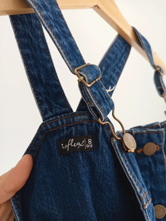 Robe salopette en jean Influx taille 8 ans - photo numéro 2