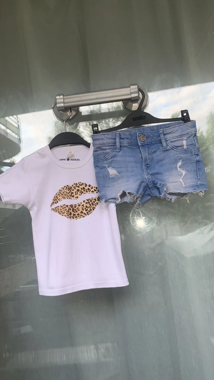 Ensemble short + tee-shirts (92cm) - photo numéro 2
