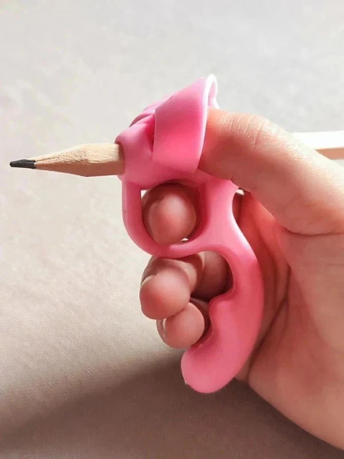 Correcteur de posture d'écriture en silicone souple - photo numéro 2