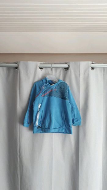Sweat à capuche Adidas 3ans garçon bleu