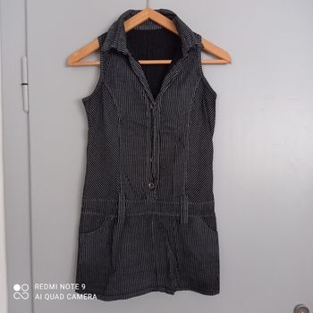 Robe courte à rayures t38/40
