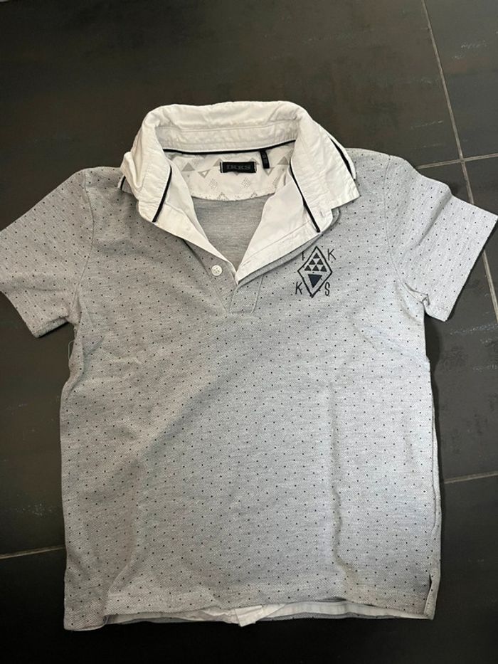 Polo gris IKKS 6 ans