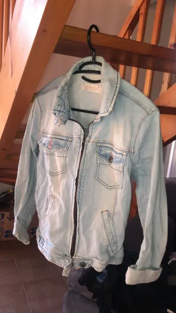 Veste jeans claire Bershka