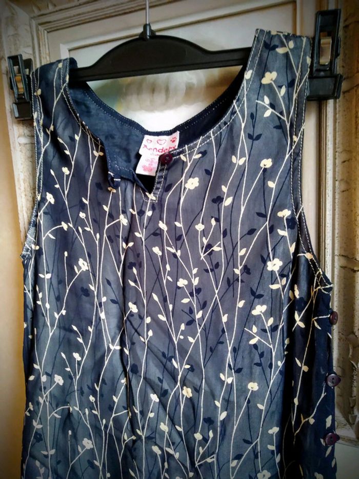 💙Robe chic fille bleue marine voilage 138 - photo numéro 2