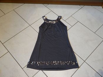 Tunique grise avec paillettes, taille S