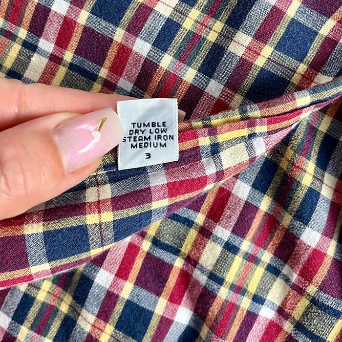 Chemise à manches courtes bleue, rouge, jaune à carreaux Ralph Lauren pour homme en taille XL - photo numéro 5