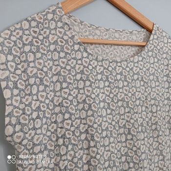 T-shirt léopard crème t40/42