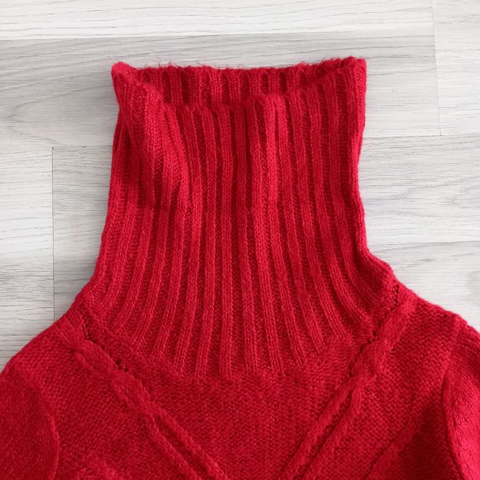 Pull à col roulé femme rouge Creeks taille 36 - photo numéro 2