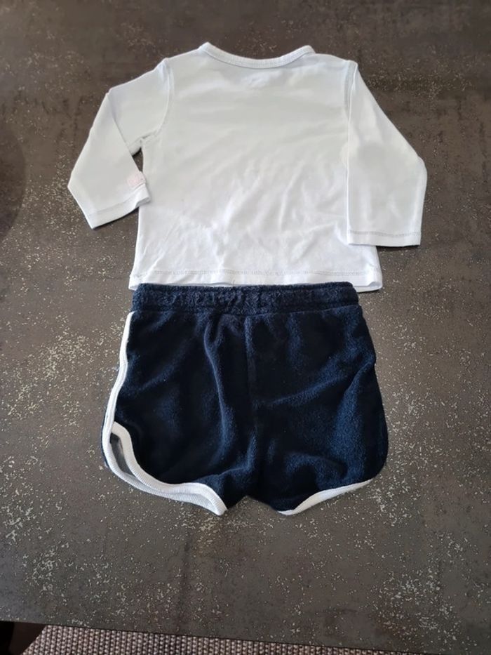 Ensemble tee shirt manches longues + short - photo numéro 4