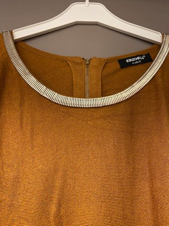 Robe pull moutarde