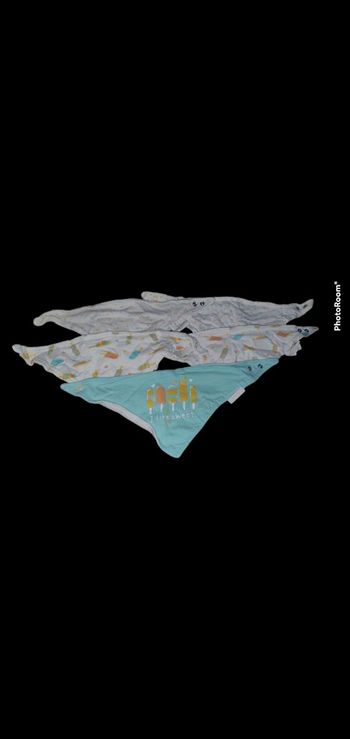 Lot de 5 bavoir  bandana