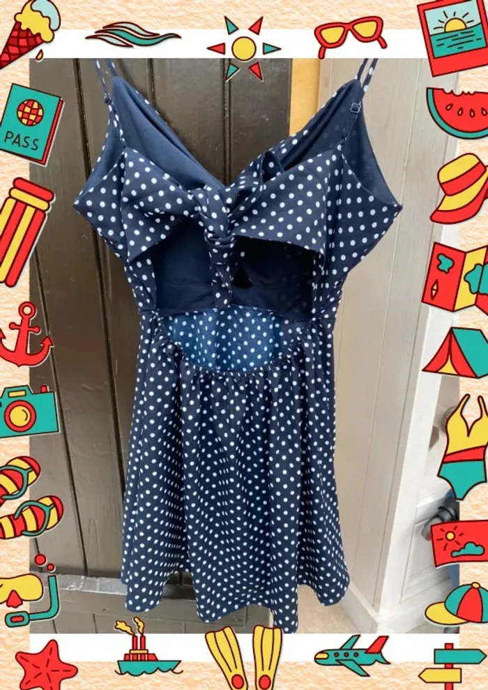 Mini robe caraco noeud au dos 38 Shein - photo numéro 2