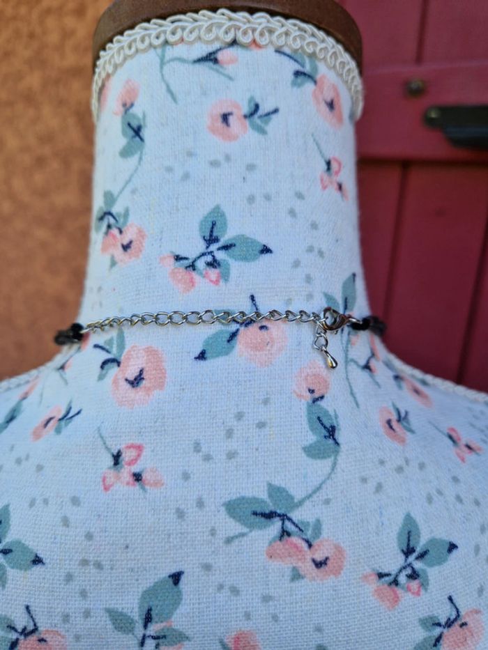 Collier fantaisie marron foncé - photo numéro 5
