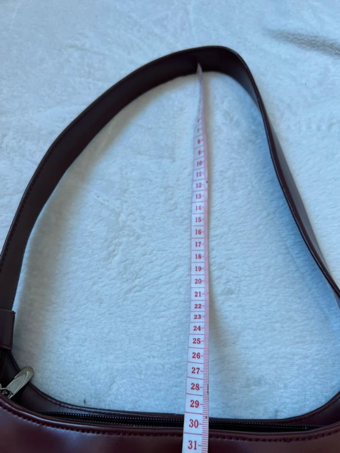Sac à main burgundy similicuir vegan style y2k coquette - photo numéro 17