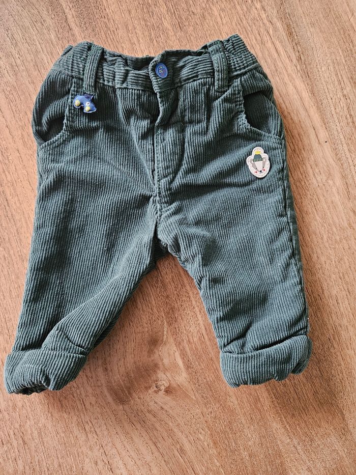 Pantalons sergent major en velours côtelé - photo numéro 2